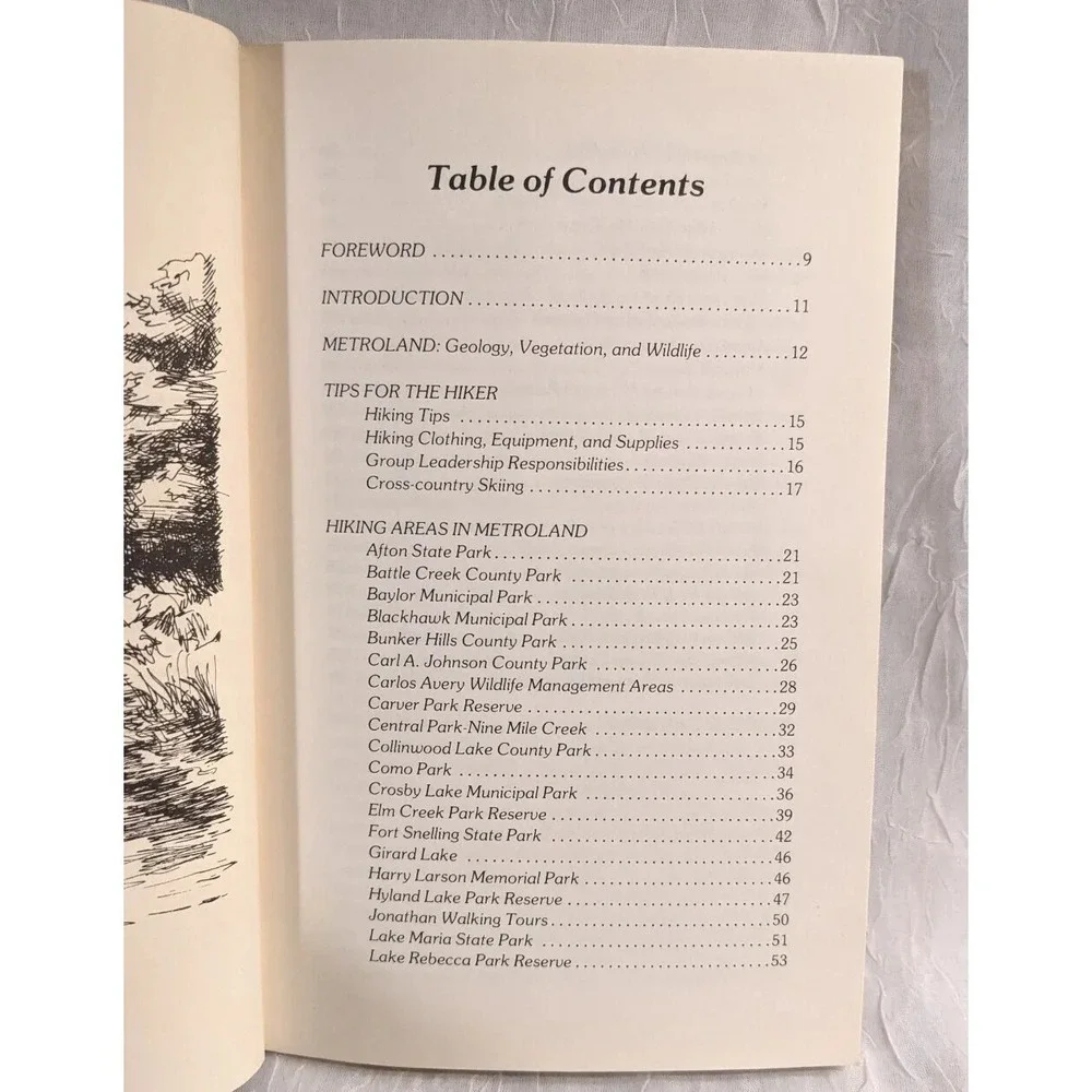 Minnesota Walk Book Guide 1978 Hiking Cross Country Skiing Buchanan Metro Vtg
